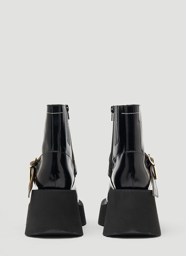 Buckled Wedge Ankle Boots MM6 Maison Margiela Buckled Wedge Ankle Boots Black mmm0247023