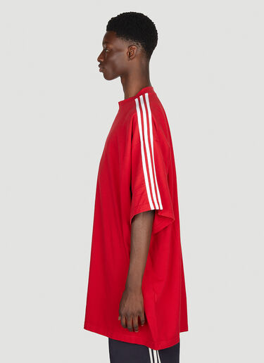 Logo Print T-Shirt Balenciaga x adidas Logo Print T-Shirt Red axb0151013