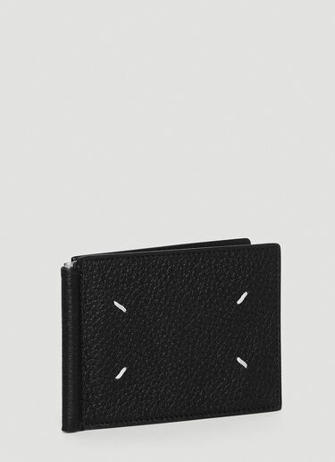 Maison Margiela Bi-Fold Clip Wallet Black mla0144022