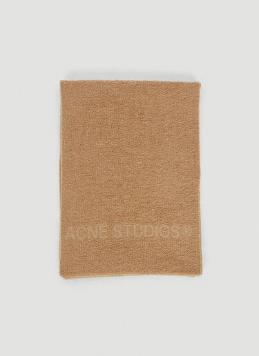 Logo Knit Scarf Acne Studios Logo Knit Scarf Beige acn0150086
