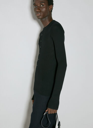 Ann Demeulemeester Zander Knit Top Black ann0154012