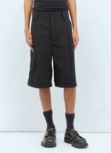 Jacquemus Le Short Navega Plisse Black jac0158001