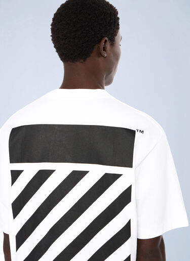 Off-White Flannel Diagonal Skate Logo T-Shirt White ofw0162062