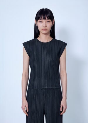 Pleats Please Issey Miyake Mellow Pleats Top Black plp0266030
