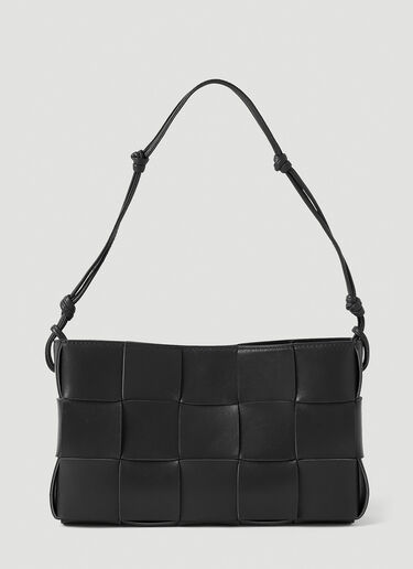 Bottega Veneta Intreccio Shoulder Bag Black bov0251059