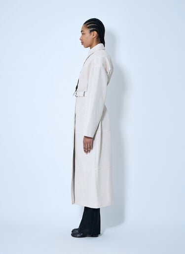 Sportmax 皮革孔眼风衣  米色 spx0260008