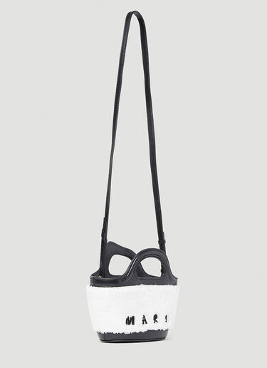 Marni Tropicalia 迷你水桶单肩包 白色 mni0252026