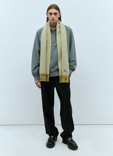 Reversible Cashmere Scarf Burberry Reversible Cashmere Scarf Khaki bur0155001
