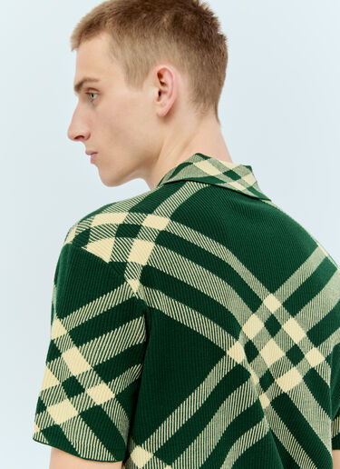 Burberry Check Polo Top Green bur0155027