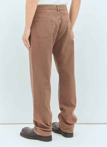 Miu Miu Five-Pocket Jeans Brown miu0359005