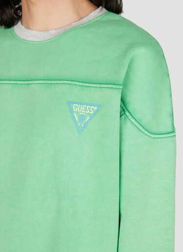 Guess USA Vintage Logo Sweatshirt Green gue0152004