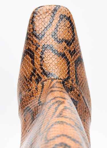 Snake Print Bridge Boots Coperni Snake Print Bridge Boots Brown cpn0257009