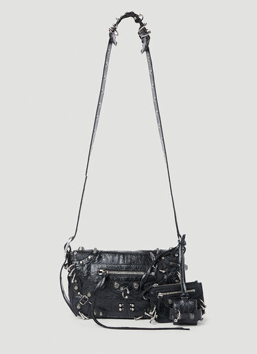 Balenciaga Le Cagole Piercing Crossbody Bag Black bal0152070