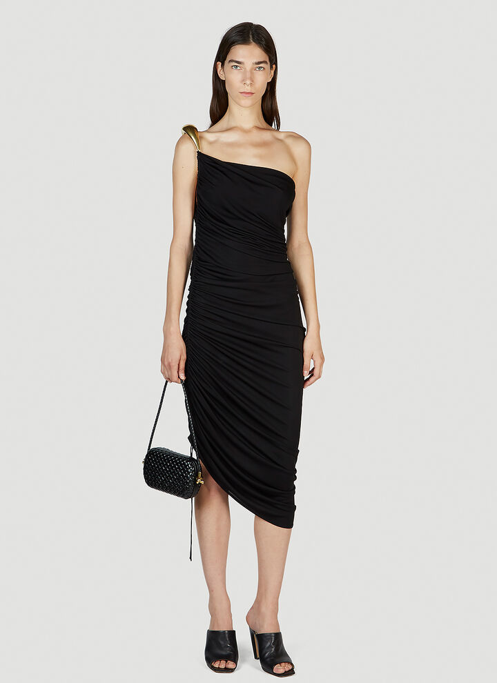 ln-cc.com | Draped One Shoulder Dress