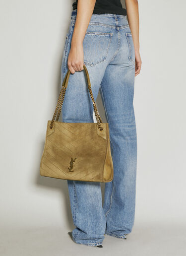 Saint Laurent Nikki Shopping Bag Khaki sla0254100