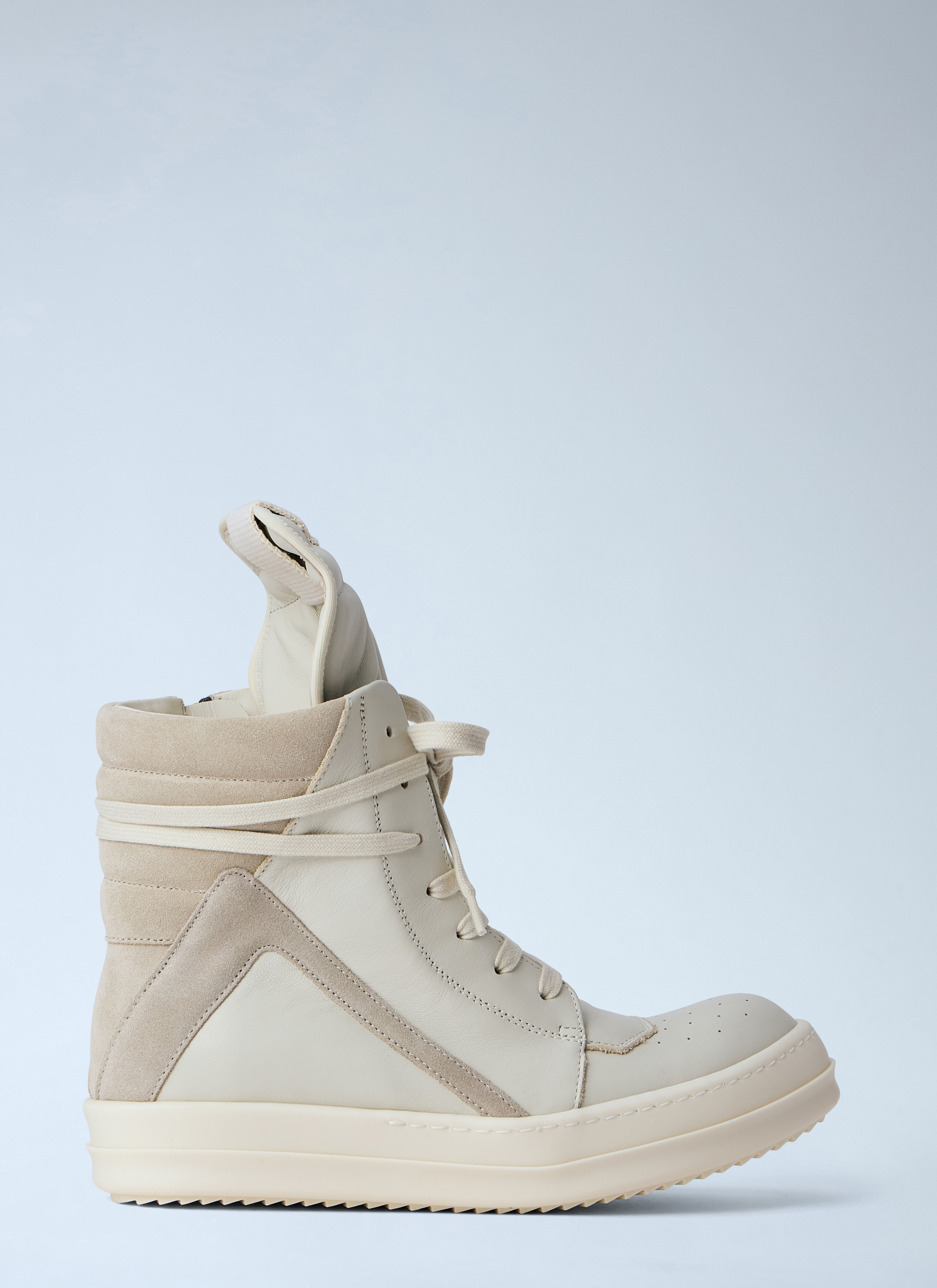 Rick Owens Women's' Geobasket Sneakers in White | LN-CC®