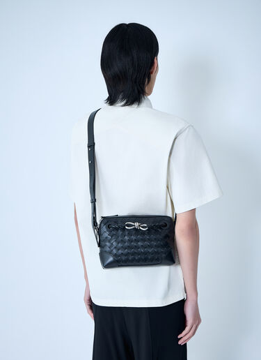 Bottega Veneta Andiamo Zipped Messenger Bag ブラック bov0163004