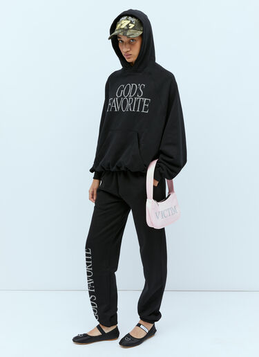 God's Favorite Rhinestone Track Pants Praying God's Favorite Rhinestone Track Pants Black pry0354008