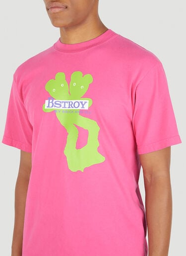 Teddy (B).ear Tシャツ Bstroy Teddy (B).ear Tシャツ ピンク bst0350009