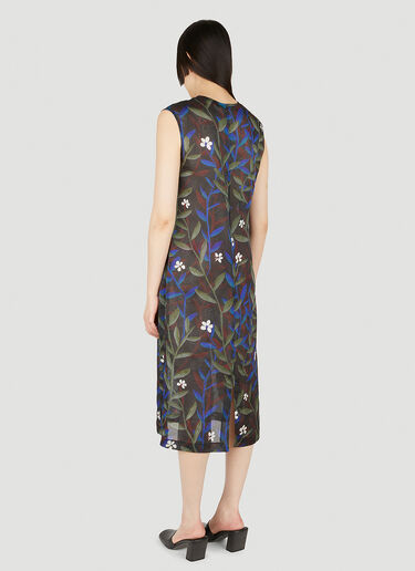 Floral Motif Shift Dress NAMACHEKO Floral Motif Shift Dress Black nac0246001
