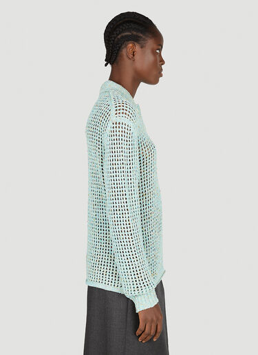 Knit Polo Top Acne Studios Knit Polo Top Blue acn0252020