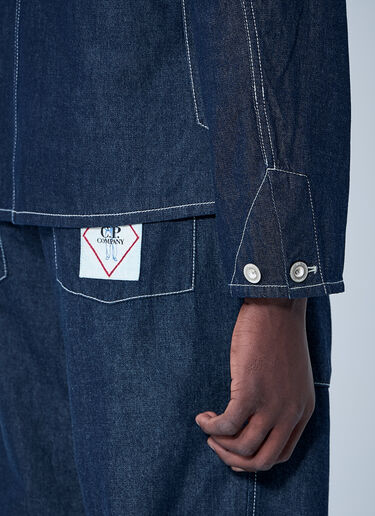 C.P. Company 3/1 Denim Chore Jacket Blue pco0159006
