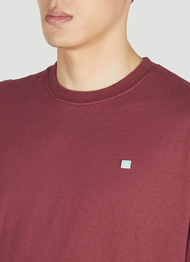 Acne Studios 페이스 패치 티셔츠 레드 acn0151030