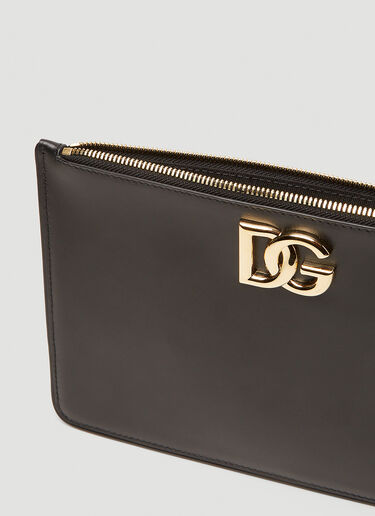 Dolce & Gabbana Logo Plaque Clutch Bag Black dol0249092