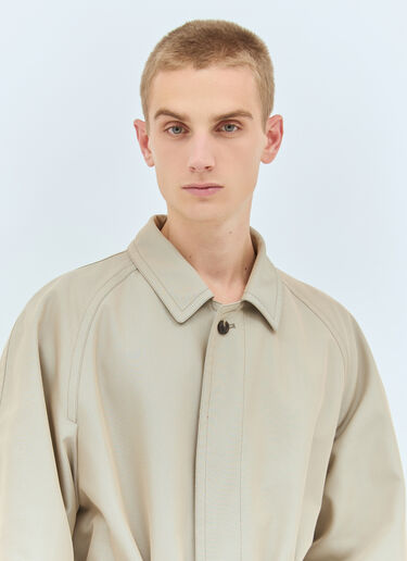 Maison Margiela Raw Cuffs Trench Coat Beige mla0158001