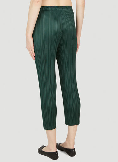 Cropped Pleated Pants Pleats Please Issey Miyake Cropped Pleated Pants Green plp0252003