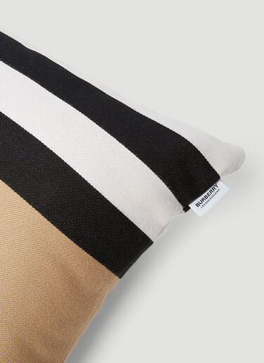 Icon Stripe Cushion Cover Burberry Icon Stripe Cushion Cover Beige bur0252060