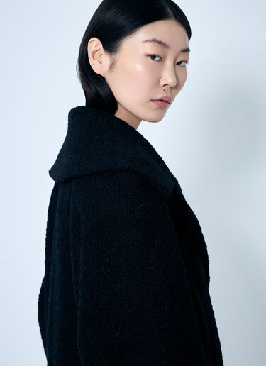 GANNI Boucle Wool Coat Black gan0259025