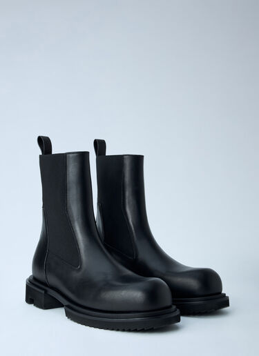 LN-CC® - Rick Owens: Beatle Gabe Boots - Black Rick Owens Beatle Gabe Boots Black ric0165019