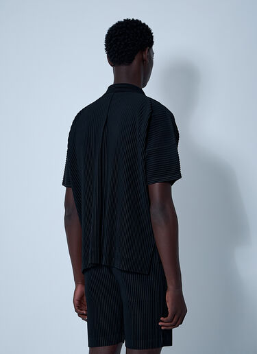Homme Plissé Issey Miyake Pleated Shirt Black hmp0161001