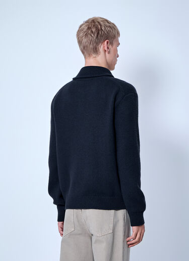 The Row Buffalo Wool, Silk and Cashmere Cardigan Black row0166010