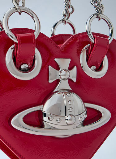 LN-CC® - Vivienne Westwood: Juliet Heart Chain Bag - Red Vivienne Westwood Juliet Heart Chain Bag Red vvw0266015