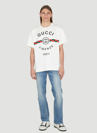 Gucci Firenze 1921 T-Shirt Cream guc0153058