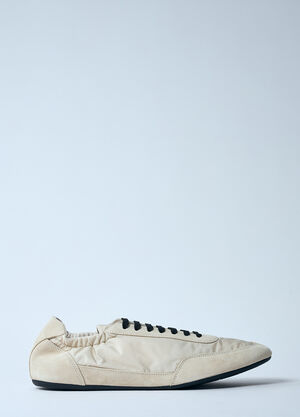 Prada Collapse Re-Nylon And Suede Sneakers Camel pra0158002