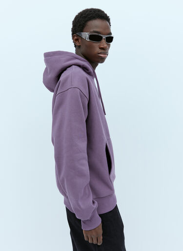 Stüssy Logo Print Hooded Sweatshirt Purple sts0152078