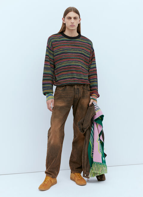 Aries SpaceDye Problemo Knit Sweater White ari0152007