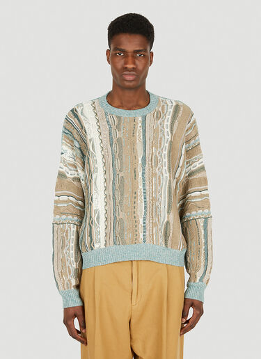 Acne Studios Jacquard Knit Sweater Beige acn0148007