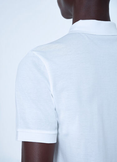 LN-CC® - Prada: Logo Polo Shirt - White Prada Logo Polo Shirt White pra0166005
