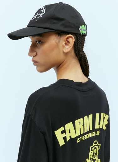 Carne Bollente Farm life T 恤 黑色 cbn0354007