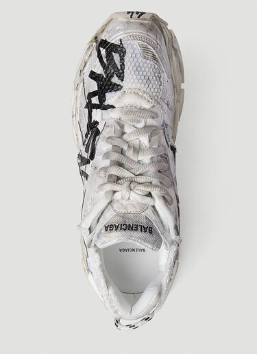Balenciaga Graffiti Runner Sneakers White bal0152004