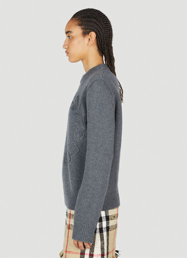 Burberry 橡树叶纹章毛衣 深灰色 bur0253019