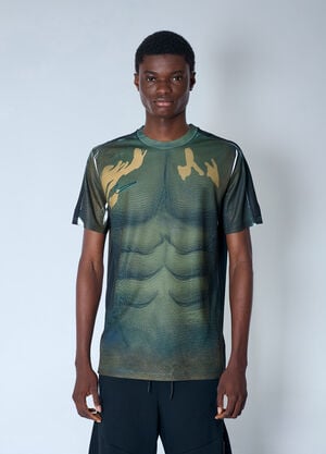 Nike by Yaku Re-Create Muscle T-Shirt Green nik0165016