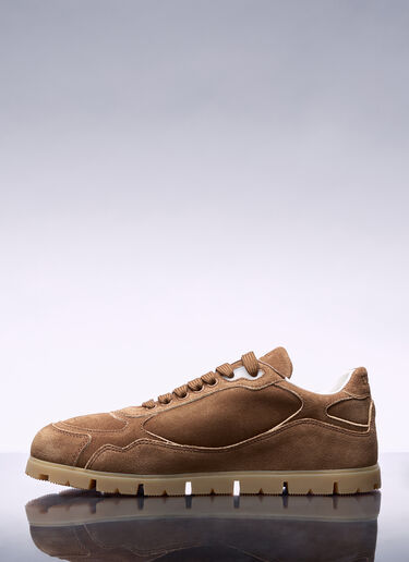 Downtown Delavé Suede Sneakers Prada Downtown Delavé Suede Sneakers Brown pra0258033