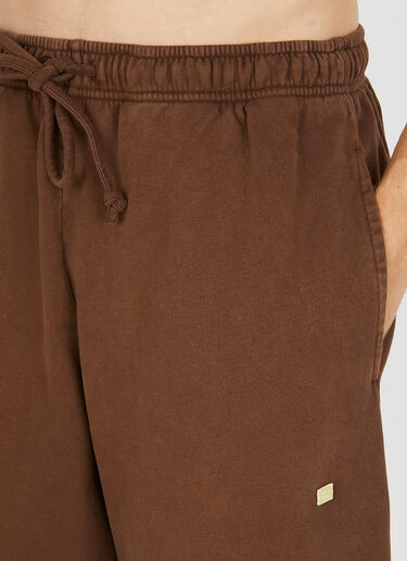 Acne Studios Face Patch Track Pants Brown acn0149038