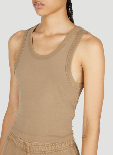 Entire Studios Cropped Tank Top Beige ent0253016