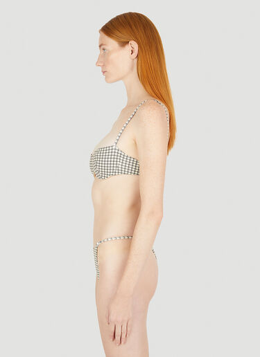 Ziah Bardot Balcony Bikini Top Grey zia0251008